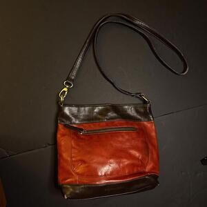 Tignanello Two-Tone Leather Crossbody Bag